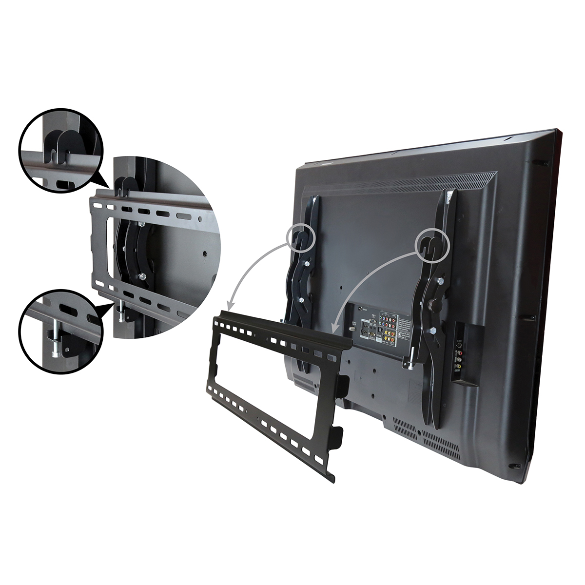 StarTech.com Wall Mounting TV Wall Bracket for 1 x Screen, 75in Screen Size