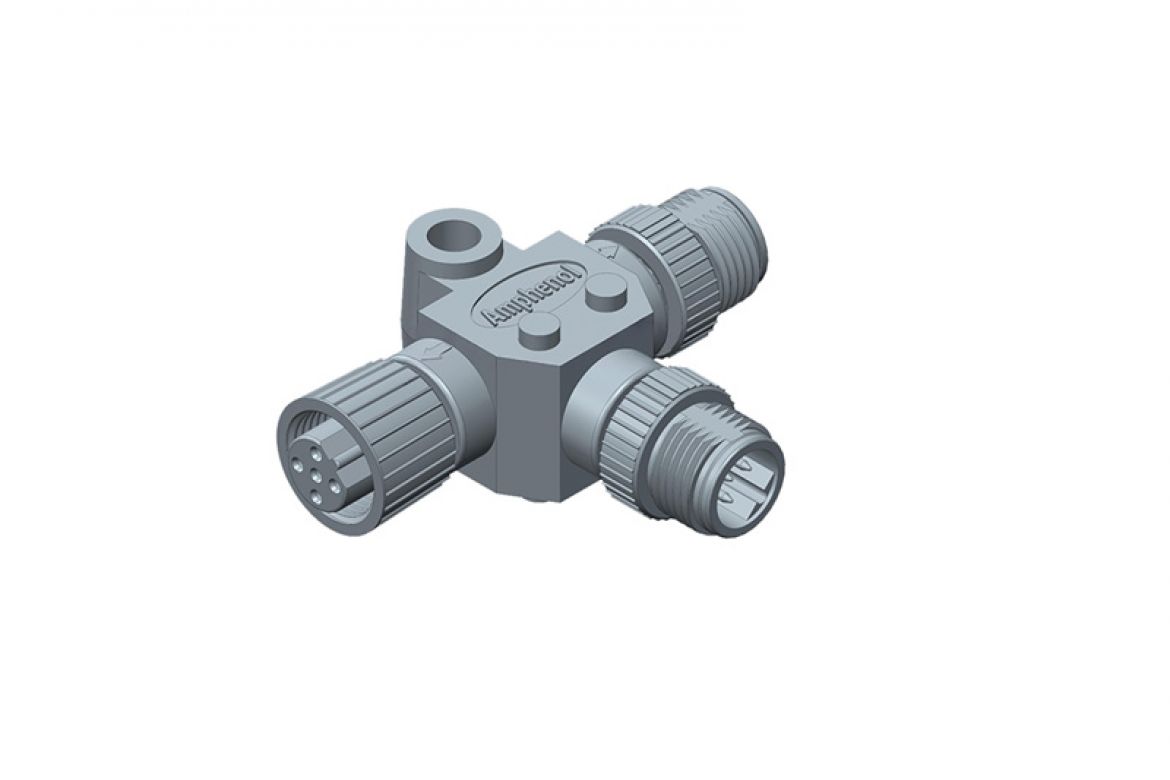 Amphenol Industrial Industrial Circular Connector, 4 Contacts, Threaded, Plug, Socket, Male/Female, IP68, M Series