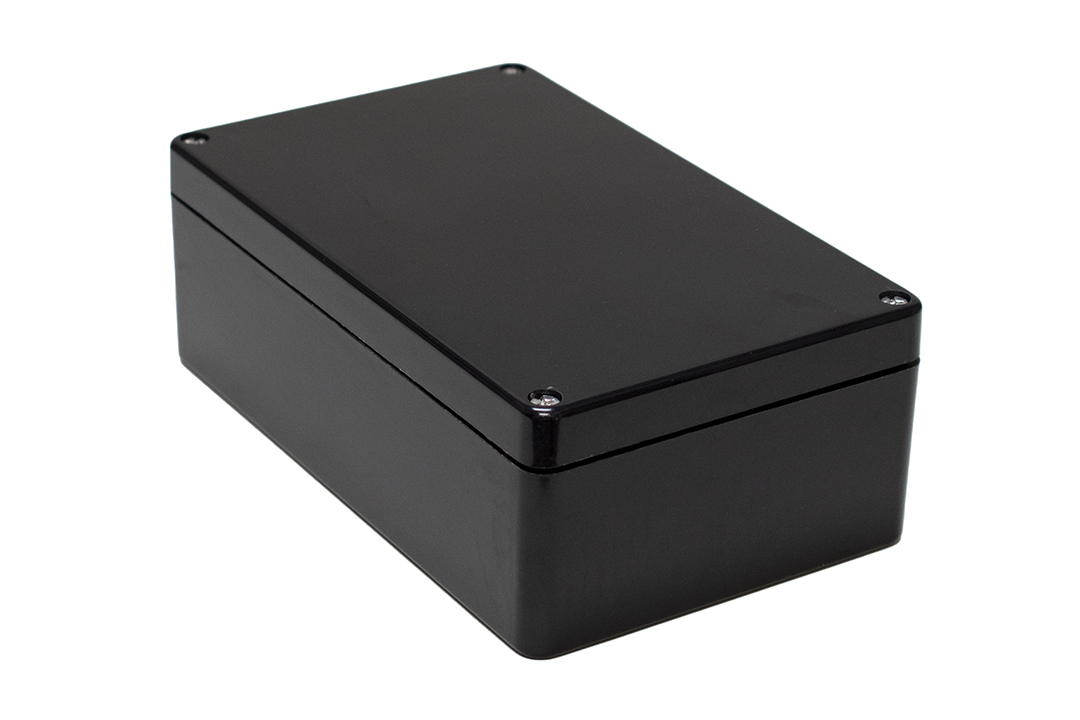 Hammond 1590ZGRPBK Series Black Fibreglass Reinforced Polyester Enclosure, IP66, 260 x 160 x 90mm