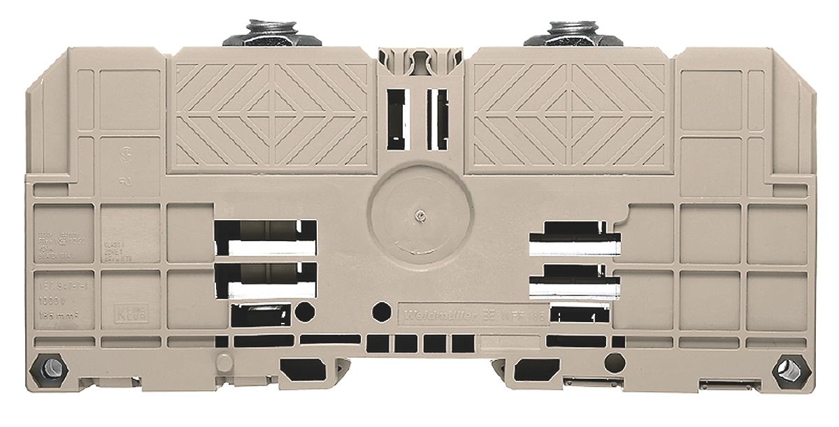 Weidmuller 1029600000 WFF Series Dark Beige, 25 → 240mm², Single-Level, Bolt Termination