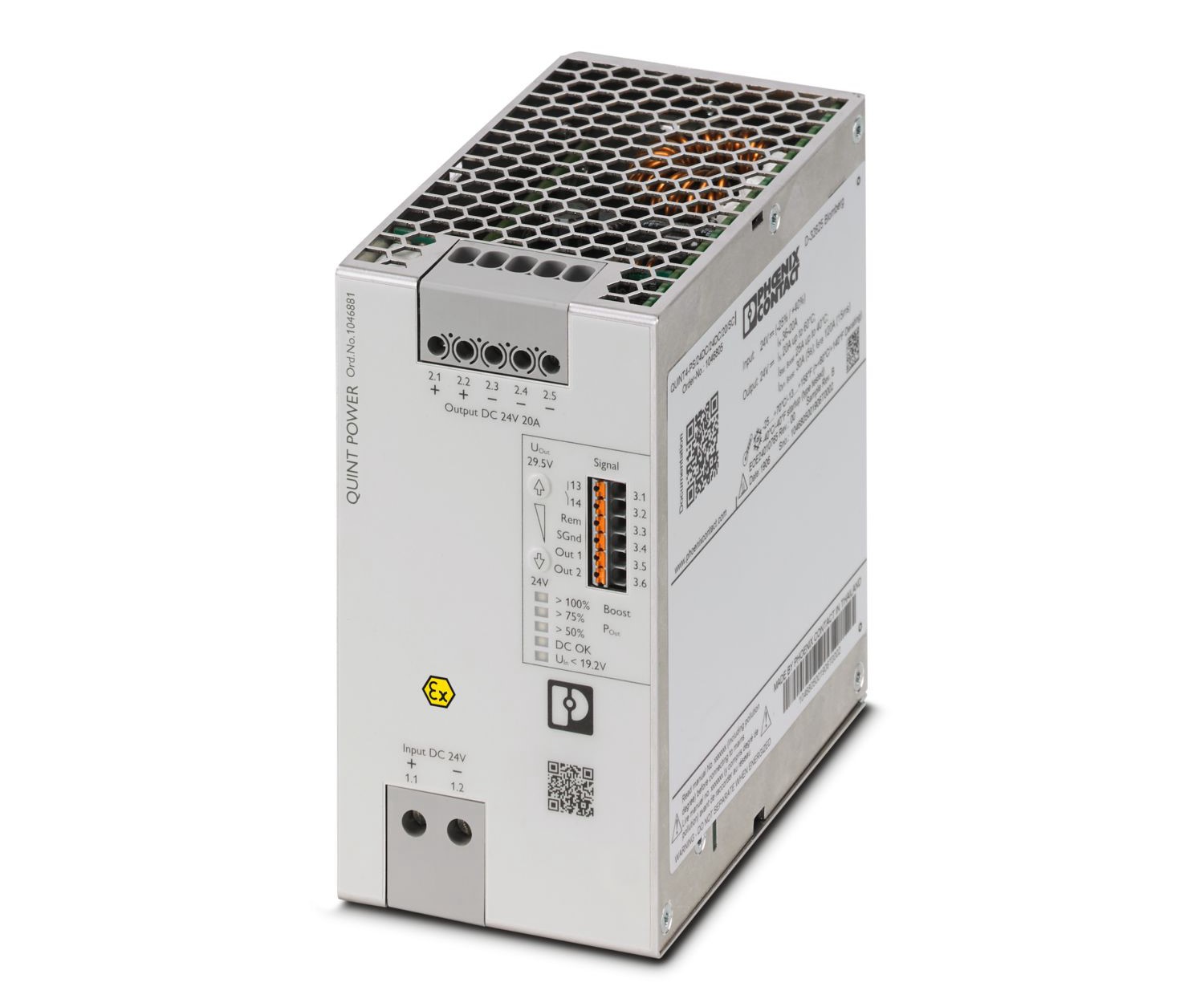 Phoenix Contact DC-DC Converter, 24V dc/, 18-32 V dc Input, DIN Rail Mount