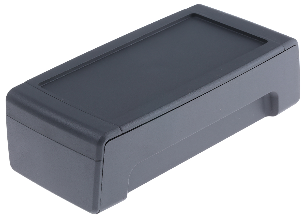 Bopla Circum Series Graphite Grey ABS Desktop Enclosure, 74.7 x 147 x 42mm