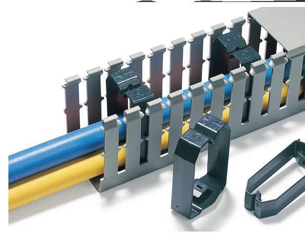 HellermannTyton PC/ABS Cable Trunking Clip, 60 x 60mm, HTWD-BWR