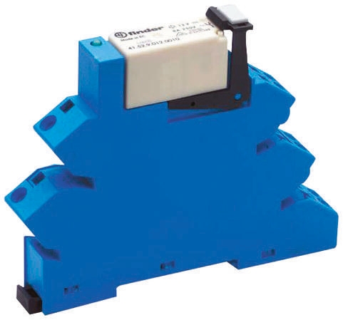 Finder 38 Series Interface Relay, DIN Rail Mount, 230V ac/dc Coil, DPDT, 2-Pole
