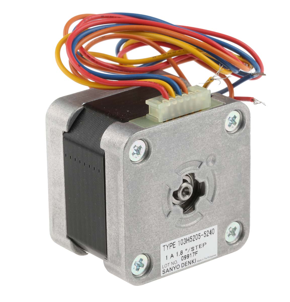 Sanyo Denki Hybrid, Single Shaft Stepper Motor, 0.265Nm Torque, 24 V, 1.8°, 42 x 42mm Frame, 5mm Shaft