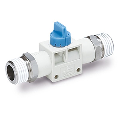 SMC Manual 3 Position Pneumatic Control Valve VHK Series, R 1/8, 1/8in, VHK3A-01S-01S