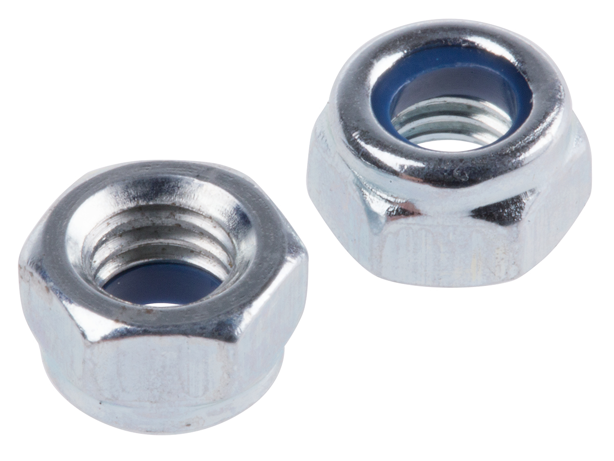RS PRO, Bright Zinc Plated Steel Lock Nut, DIN 985, M5