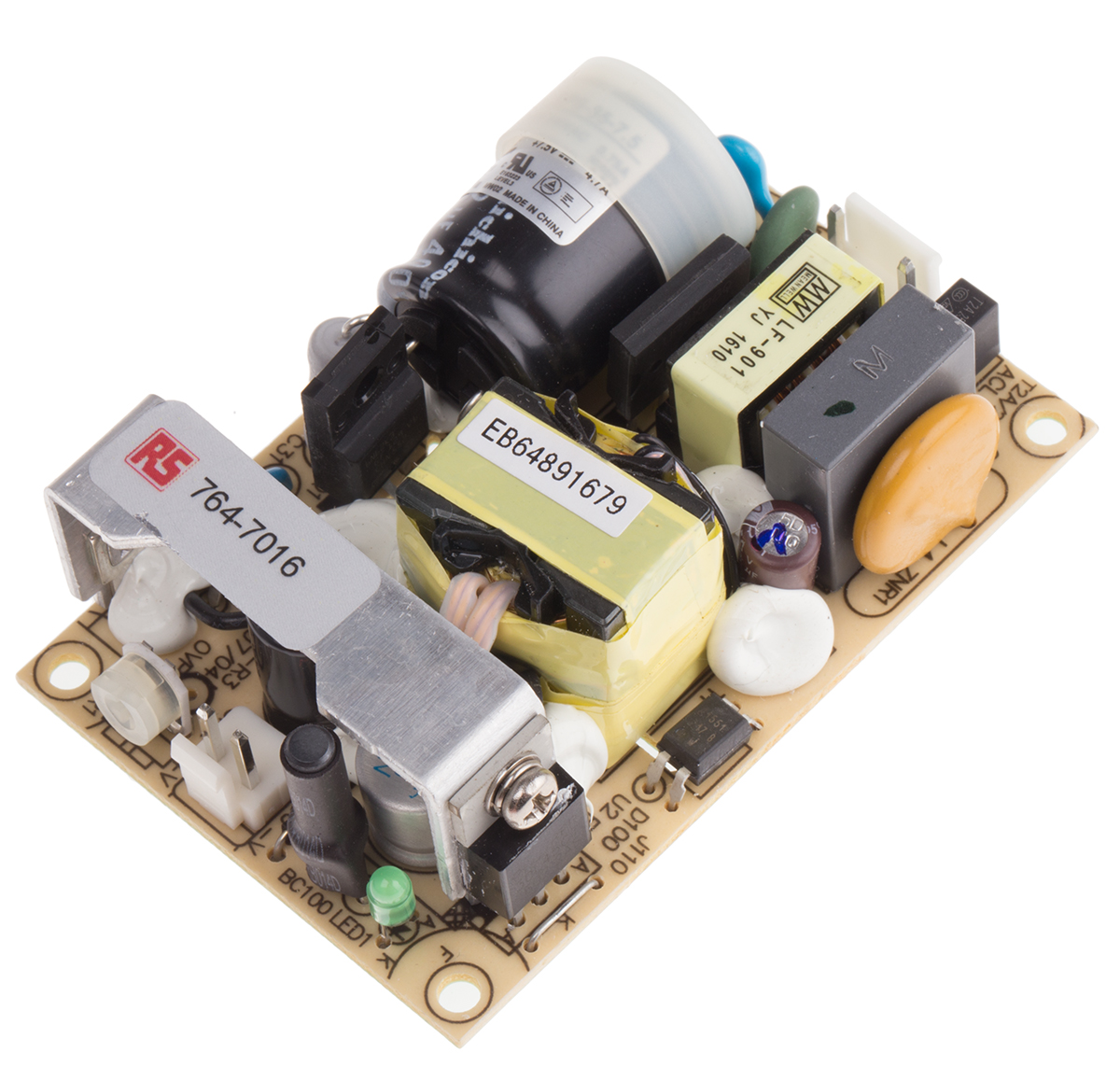 MEAN WELL Switching Power Supply, EPS-35-7.5, 7.5V dc, 4.7A, 35W, 1 Output, 120 → 370 V dc, 85 → 264 V ac