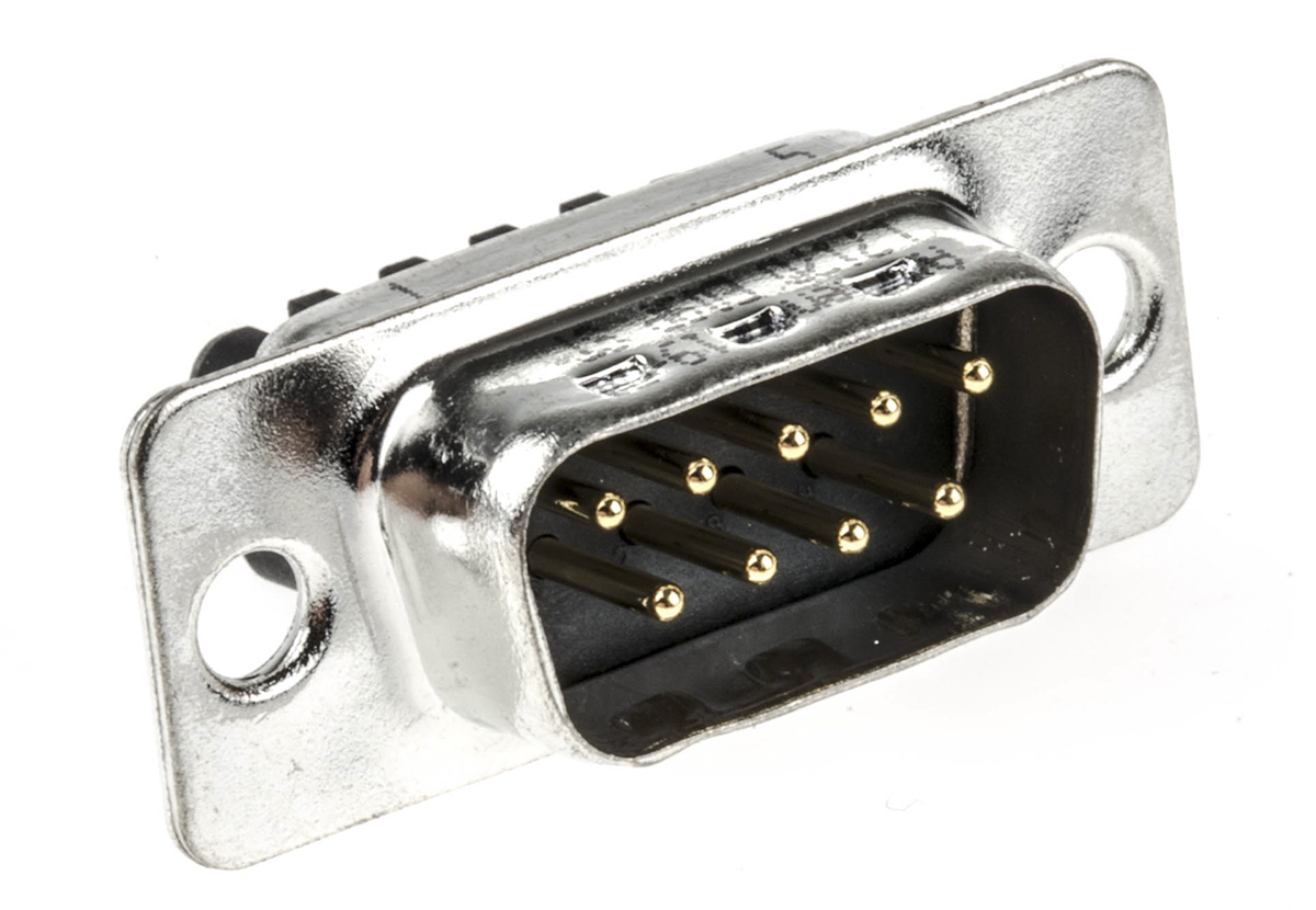 Amphenol Communications Solutions 9 Way Cable Mount D-sub Connector Plug, 2.74mm Pitch