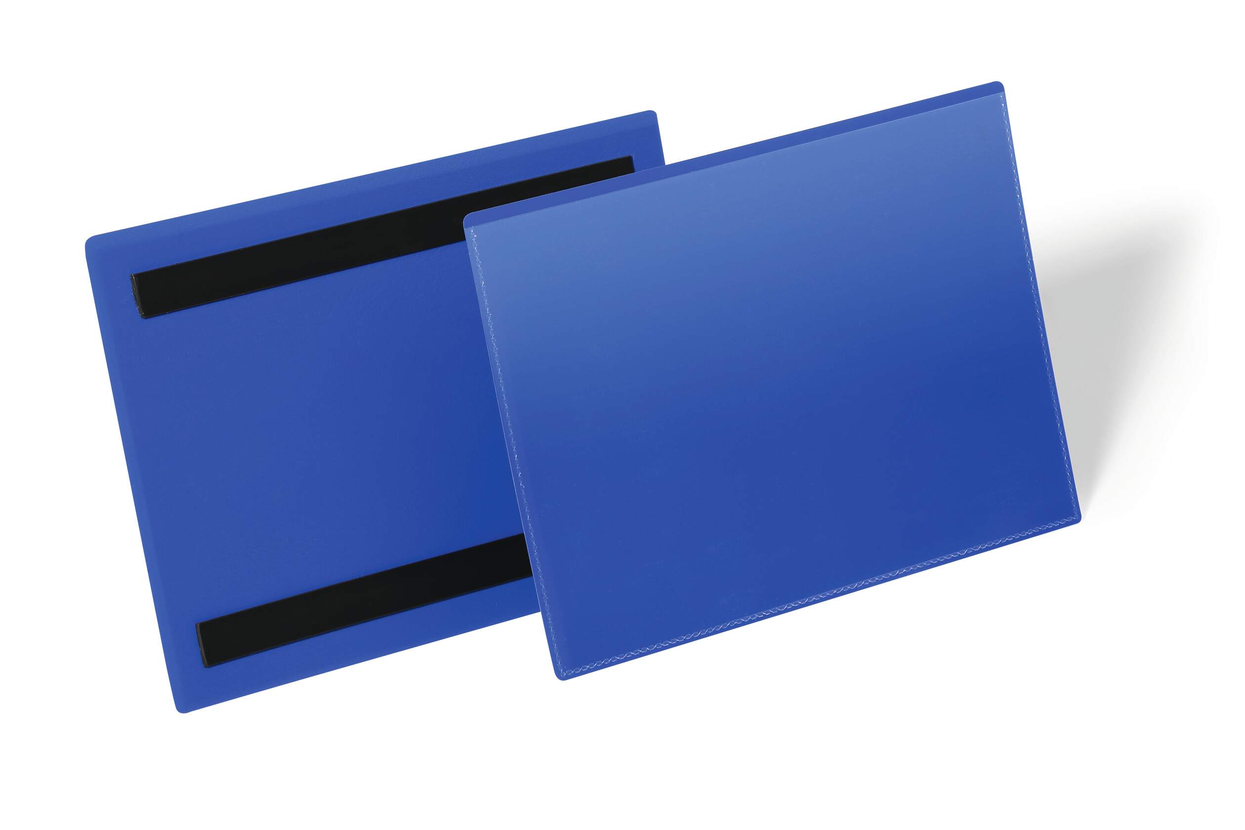 Durable Magnetic Blue A5 Metal Logistic pockets, 163mm Height, 223mm Width