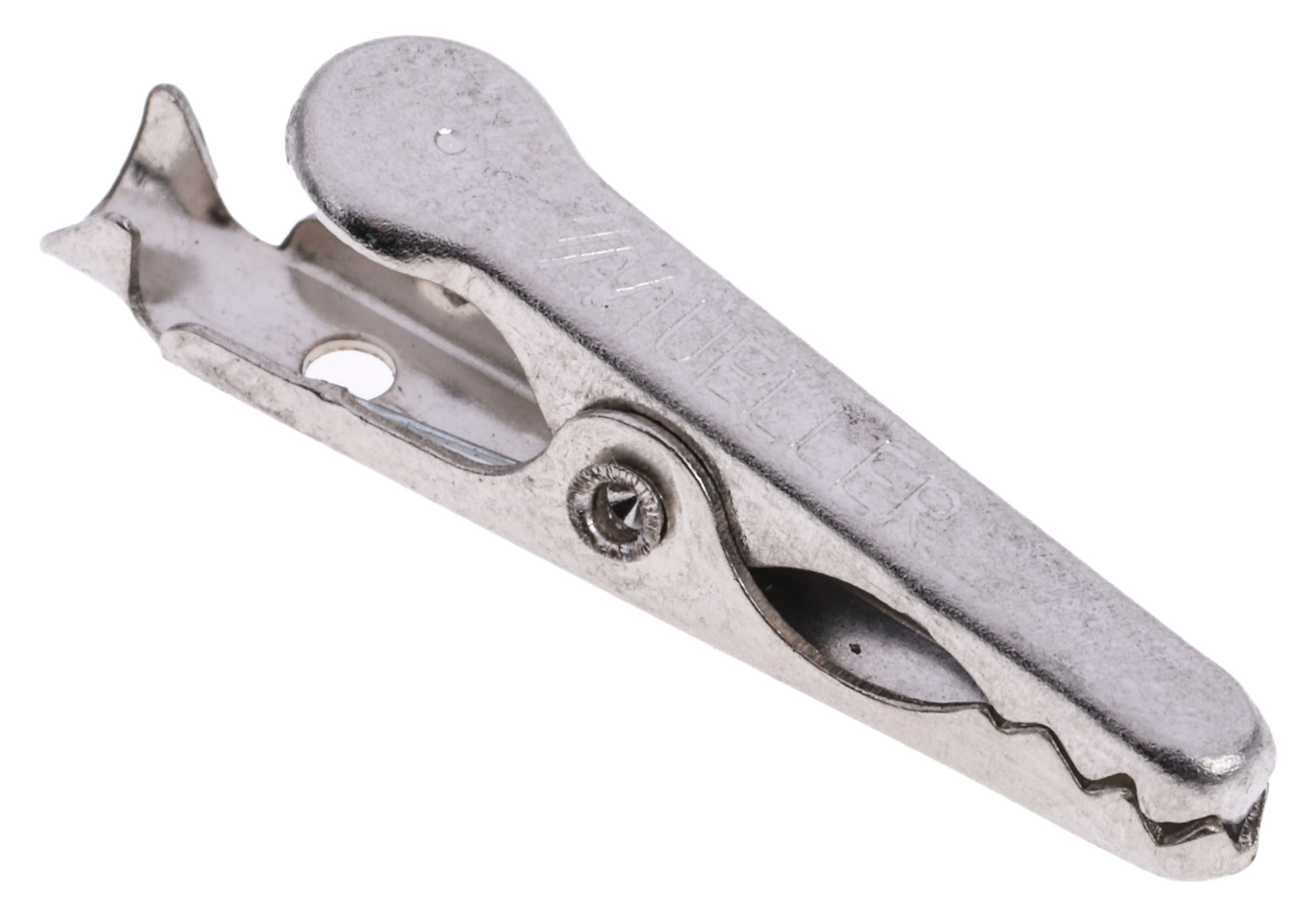 Mueller Electric Crocodile Clip, Nickel-Plated Steel, Steel Contact, 5A