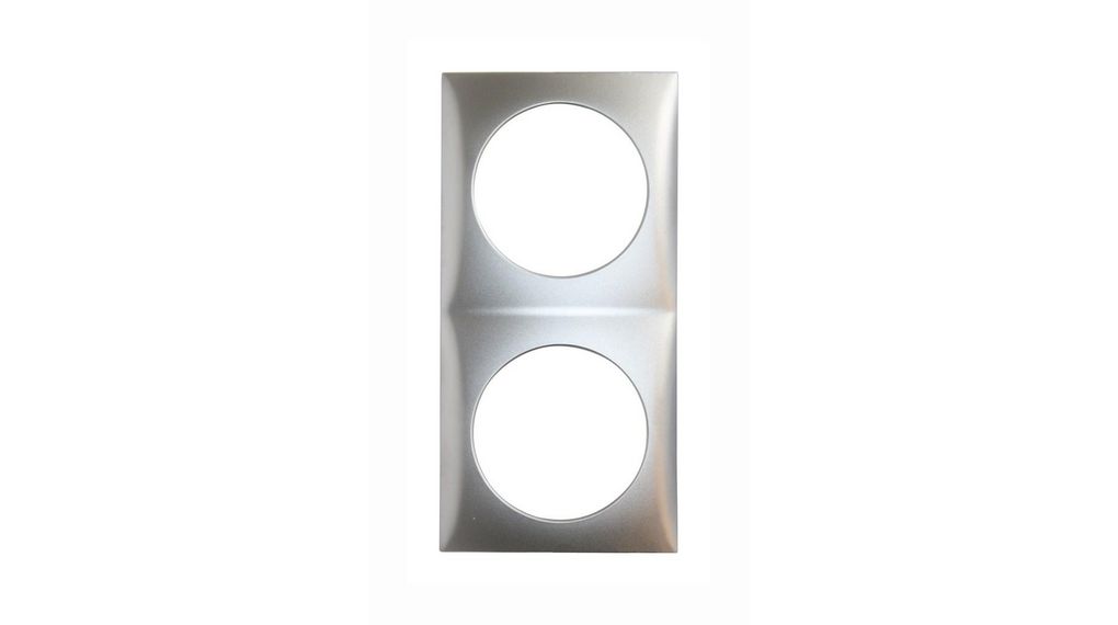 Berker Chrome 2 Gang Frame