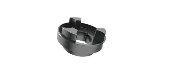 OPTIBELT Half Coupling Flange, 130mm Outside Diameter, 14 mm, 42 mm Bore, 26.5mm Length Half Coupling Flange