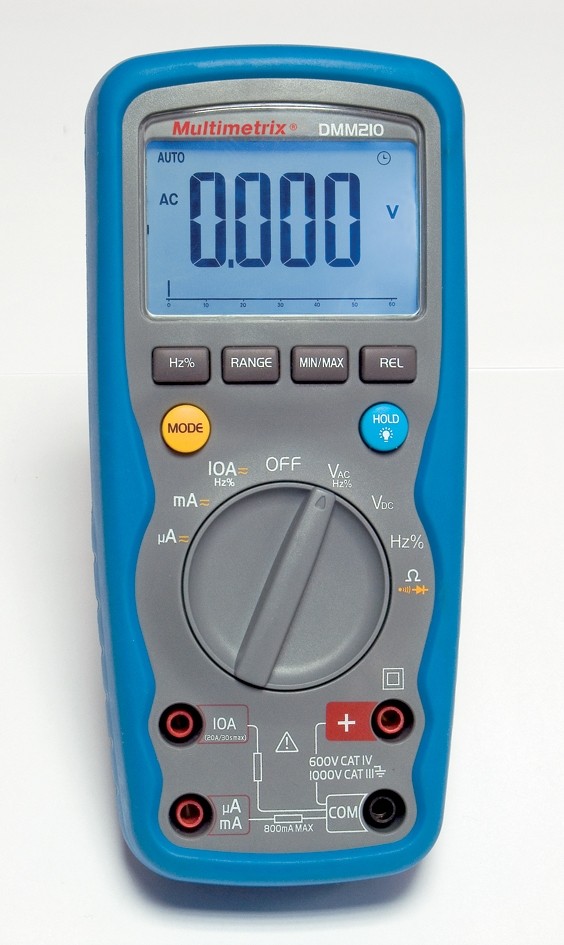 Chauvin Arnoux DMM210 Handheld Digital Multimeter, 10A ac Max, 10A dc Max
