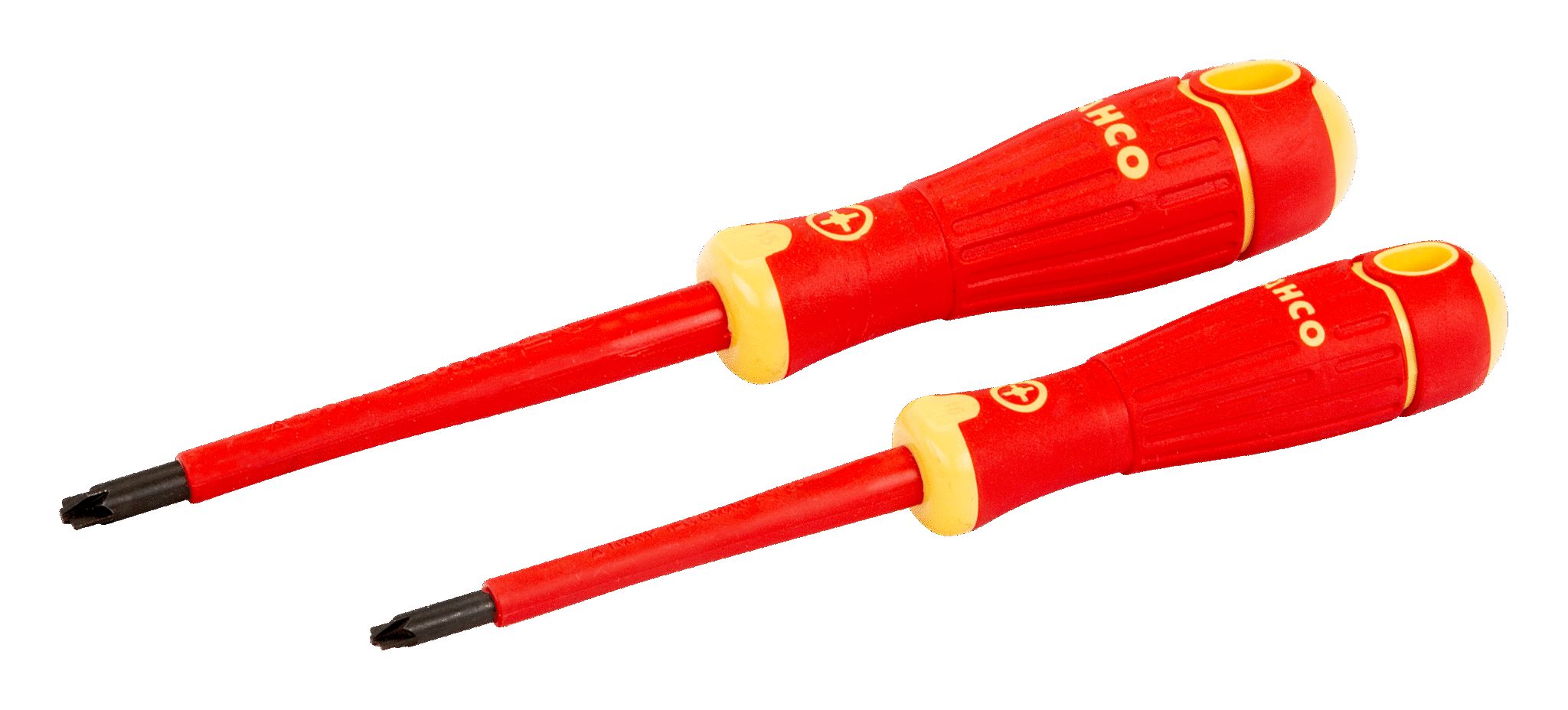 Bahco Slotted Insulated Screwdriver, 2-Piece
