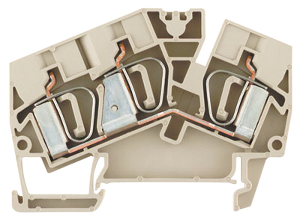 Weidmuller 1771410000 Z Series Beige, Single-Level, Clamp Termination