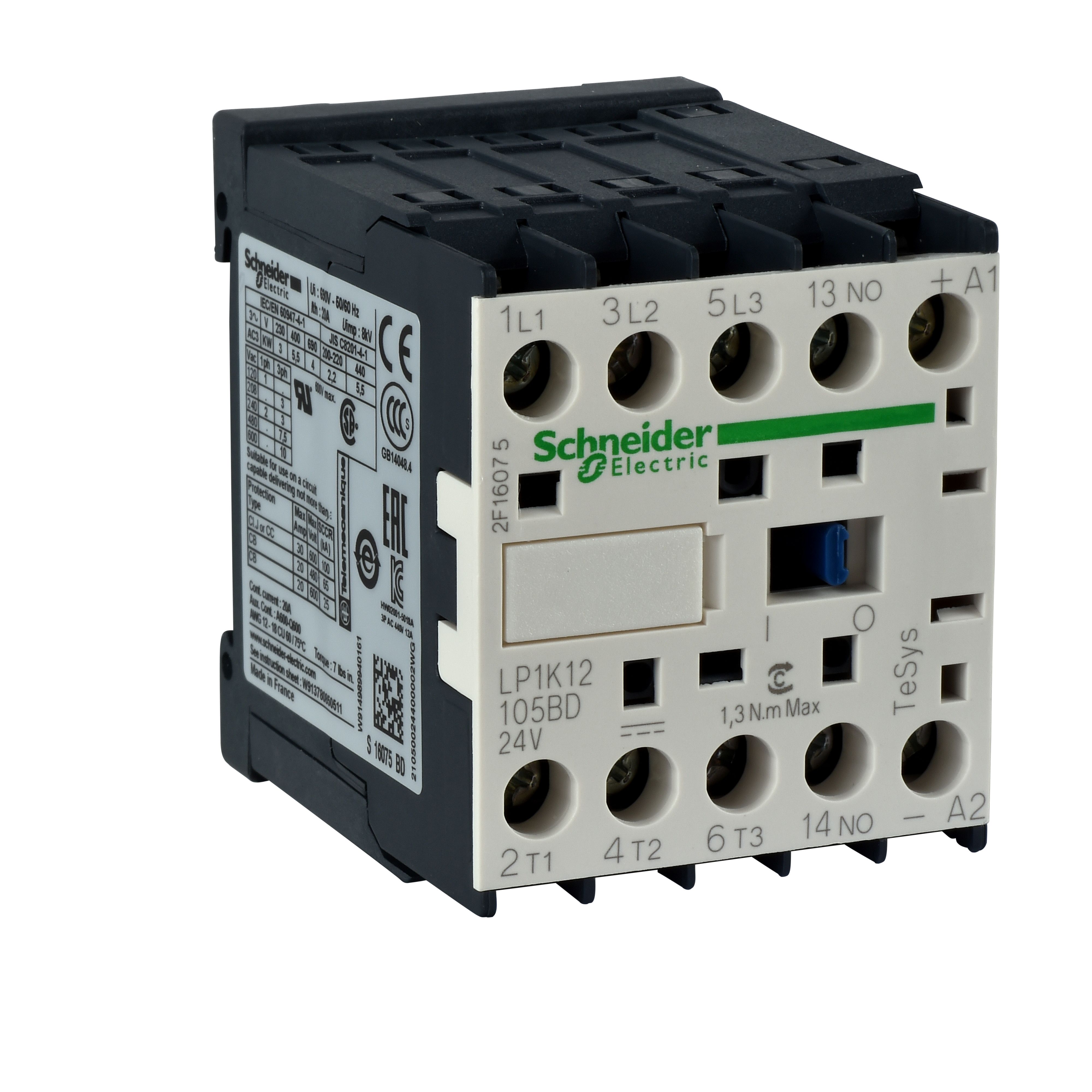 Leistungsschütz LP1K 4p, Spule 24 V DC