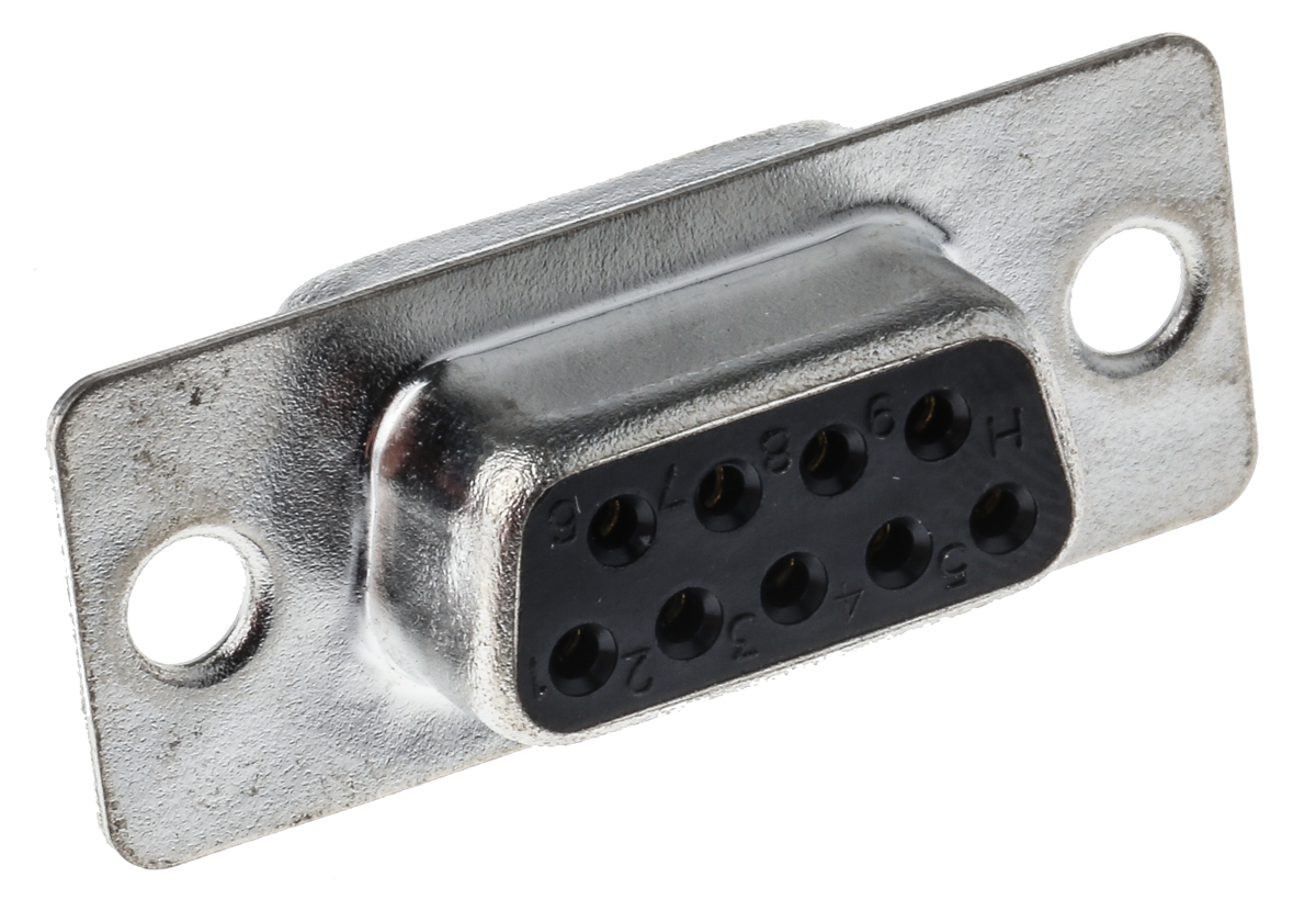 MH Connectors MHDM 9 Way Cable Mount D-sub Connector Socket, 2.77mm Pitch