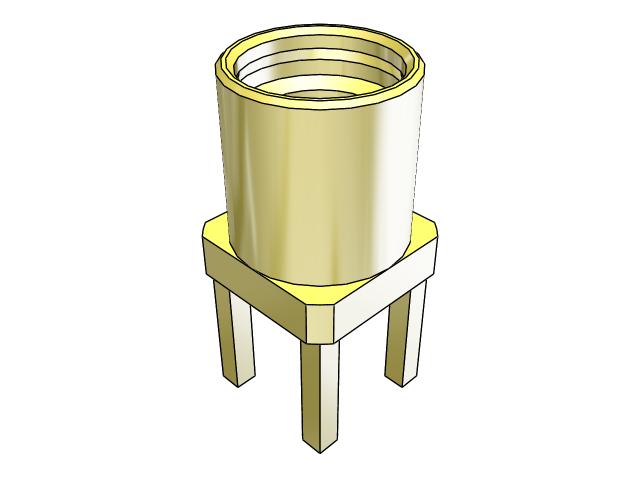 Samtec MMCX Series, Jack Through Hole MMCX Connector, 50Ω, Solder Termination, Straight Body