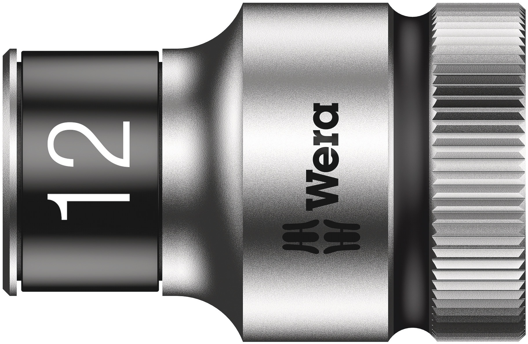 Wera 1/2 in Drive 12mm Standard Socket, 6 point, 37 mm Overall Length