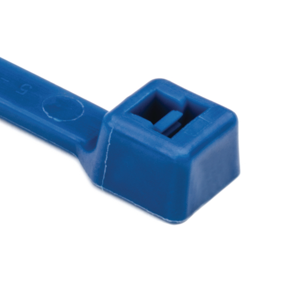 HellermannTyton Cable Tie, High Chemical Resistance, 201mm x 4.7 mm, Blue ETFE, Pk-100