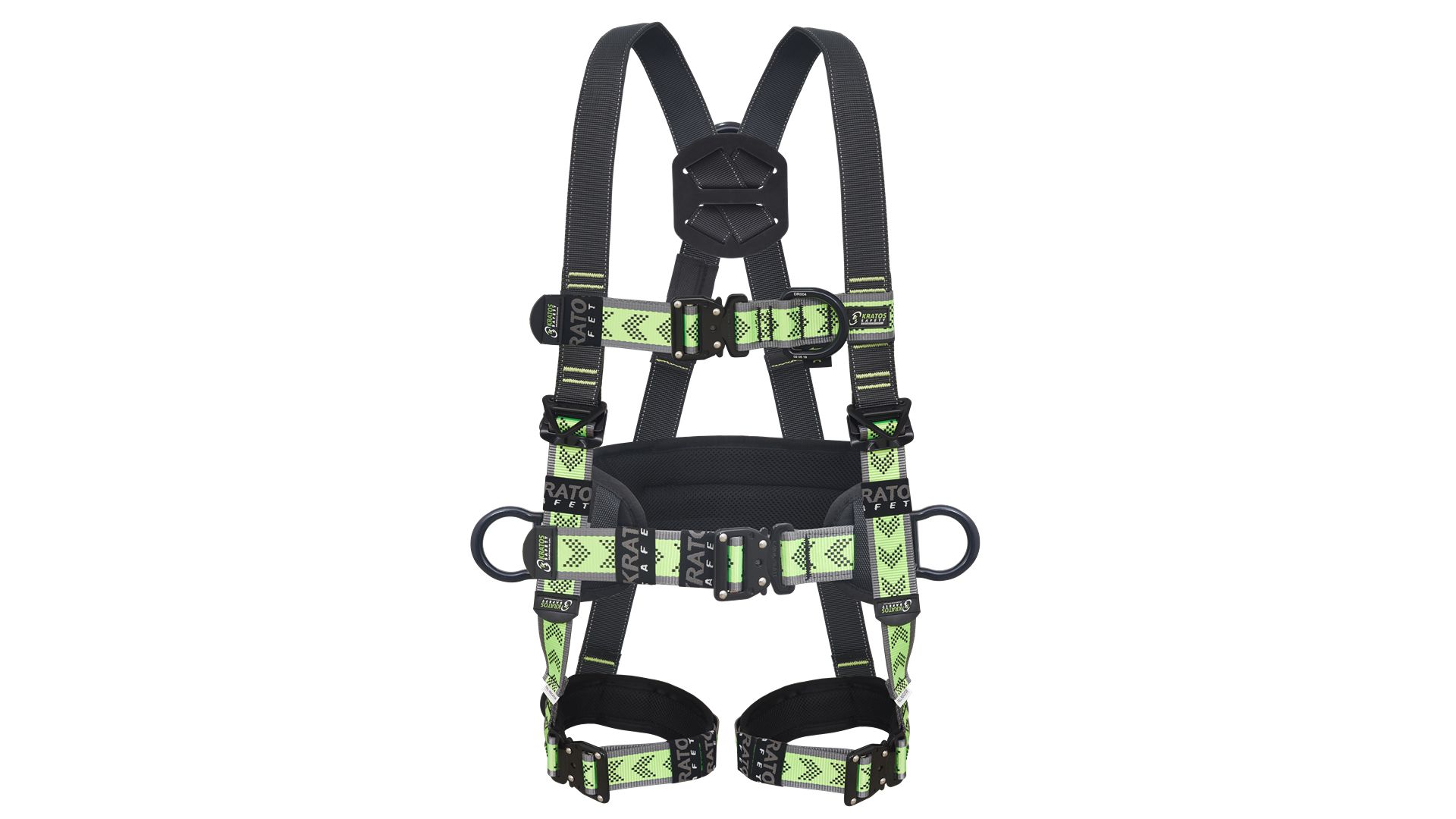 KRATOS SAFETY FA1021700 Back - Front - Lateral Attachment Safety Harness, 140kg Max, S/M
