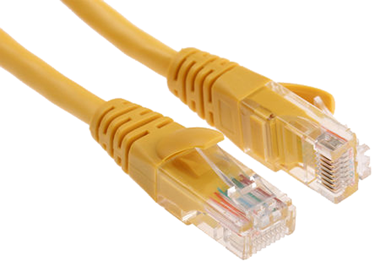 Decelect, 3m Cat5, Yellow RJ45 to Male RJ45 Male, F/UTP Shielded, Terminated PVC Sheath