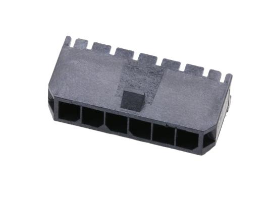 Molex 43650 Series Right Angle Through Hole PCB Header, 6 Contact(s), 3 mm Pitch, 1 Row, Shrouded