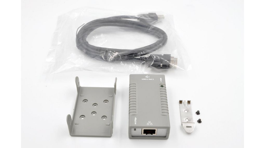 Exsys Port USB Network Adapter USB 3.2 USB 3.2 Type-C to RJ45 10/100/1000Mbit/s Network Speed