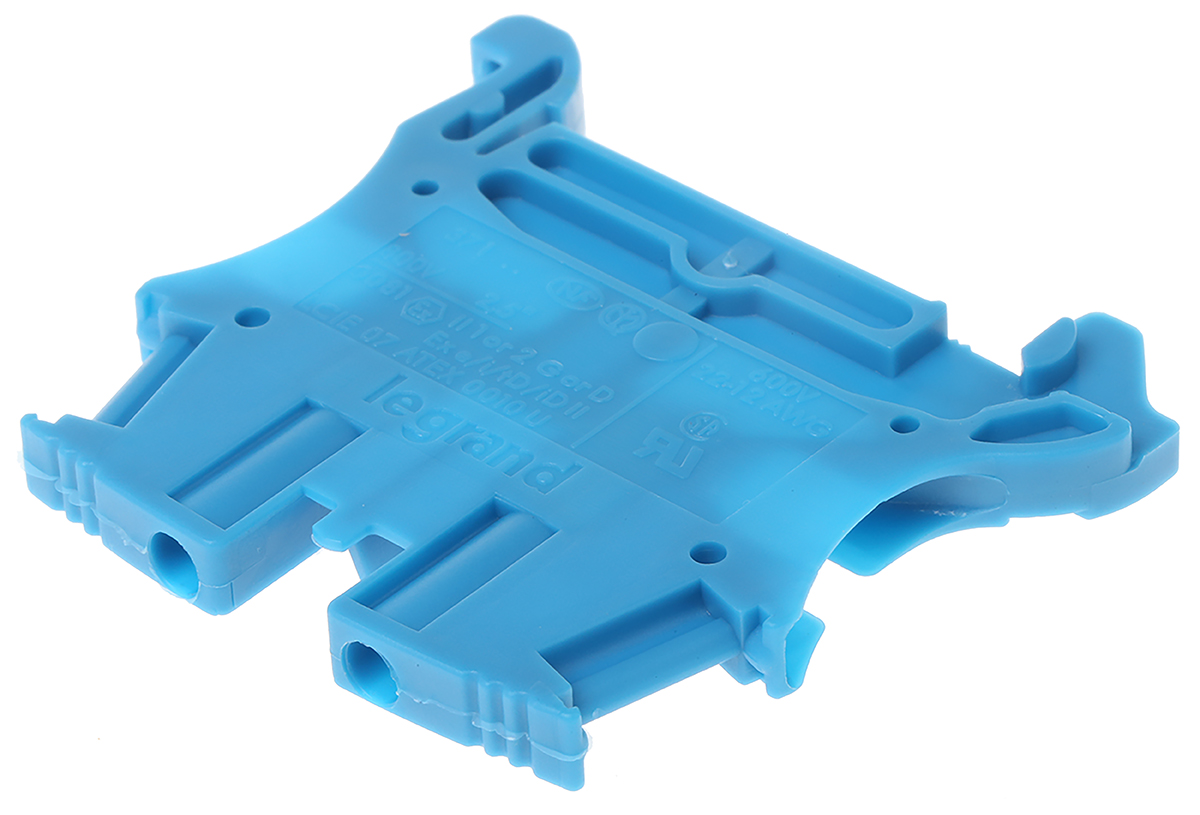 Legrand 0 371 00 371 Series Blue, 2.5mm², Single-Level, Screw Termination