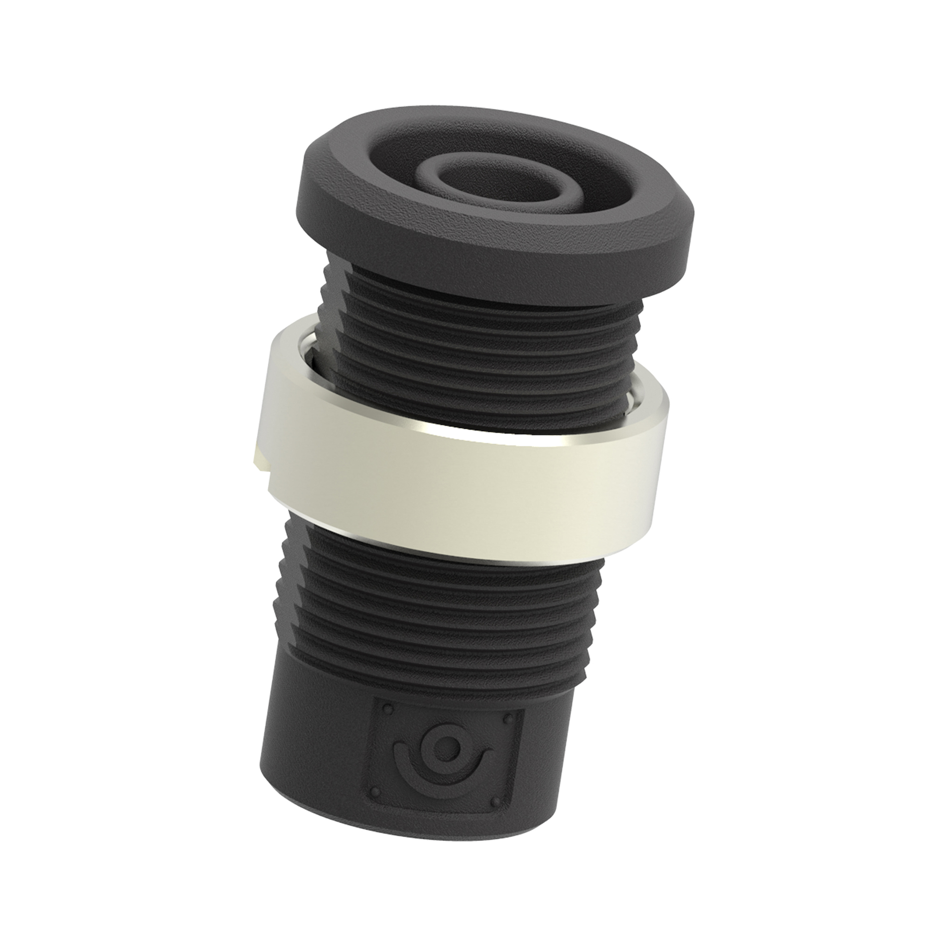 Electro PJP Black Female Banana Socket, 4 mm Connector, M3 Thread Termination, 36A, 1kV, Nickel Plating
