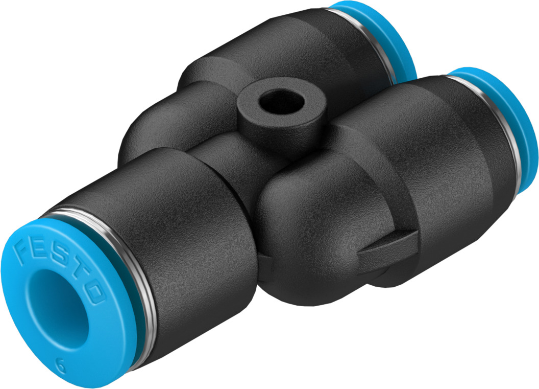 Festo QSY Series Y Tube-to-Tube Adaptor, Push In 6 mm to Push In 4 mm, Tube-to-Tube Connection Style, 153153
