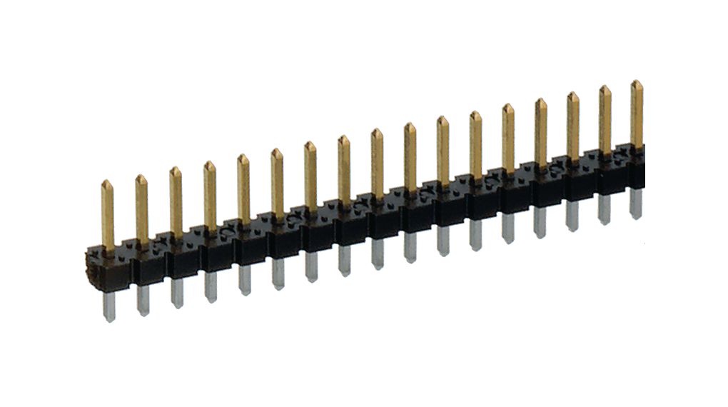 Preci-Dip 890 Series Straight Through Hole PCB Header, 36 Contact(s), 2.54 mm Pitch, 1 Row, Unshrouded