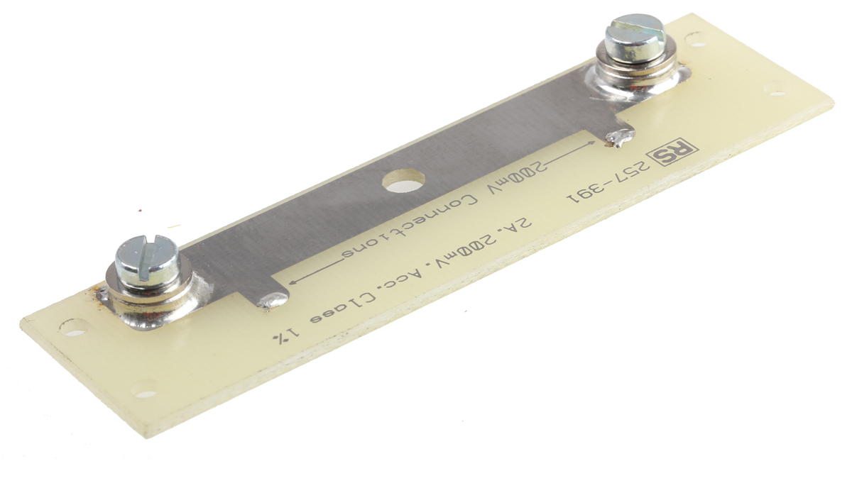 HOBUT Shunt, 2 A Max, 200mV Output, ±1 % Accuracy