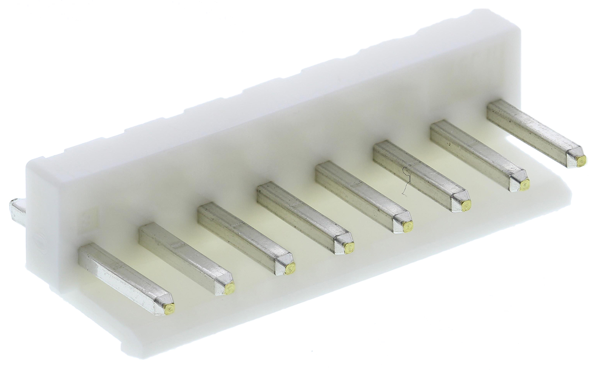 JST VH Series Top Entry Through Hole PCB Header, 8 Contact(s), 3.96 mm Pitch, 1 Row, Shrouded