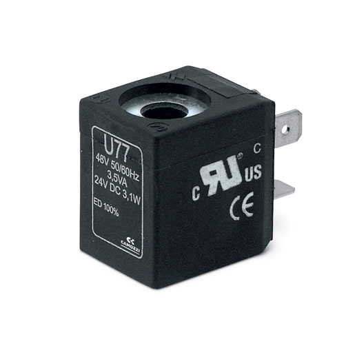 Camozzi Series U7 72 V dc Solenoid Valve Coil