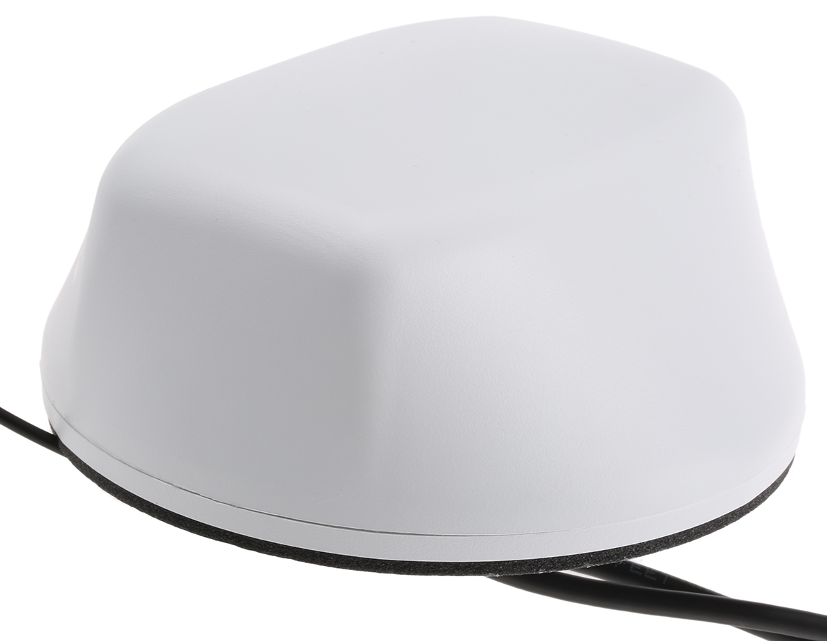 Mobilemark LTM-302-3C3C2C-WHT-180 Dome Multiband Antenna with SMA Connector, 2G (GSM/GPRS), 3G (UTMS), 4G (LTE), GPS