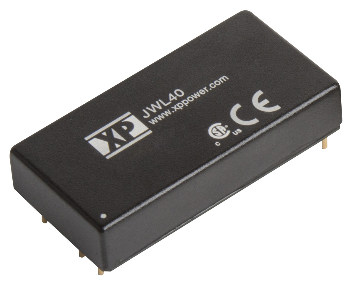 XP Power JWL40 DC-DC Converter, 15V dc/ 2.67A Output, 9 → 36 V dc Input, 40W, Through Hole, +105°C Max Temp