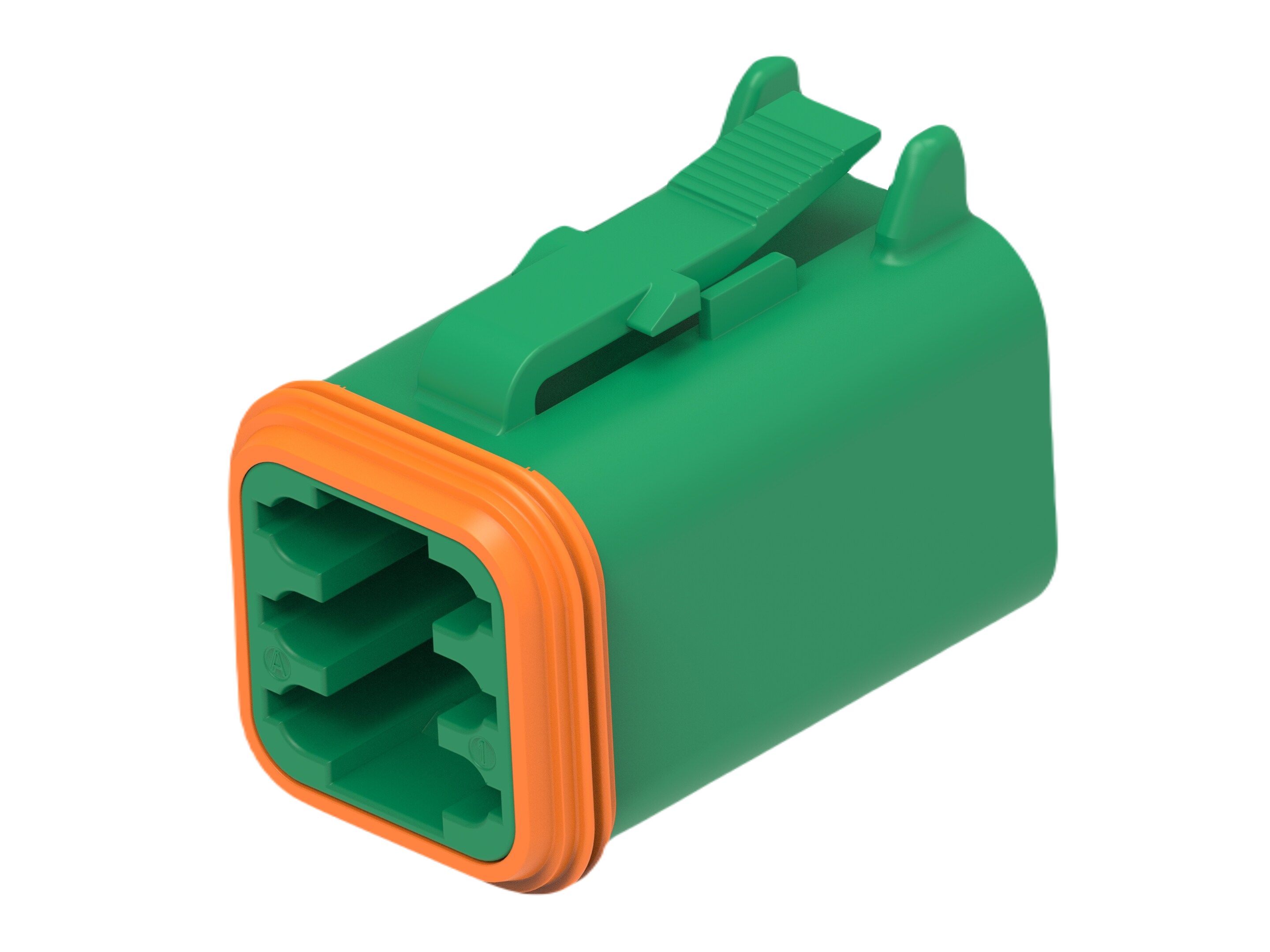 TE Connectivity, DT06-6S Automotive Connector Socket Green Cable 6 Way, Cable Termination DT06-6S-TE03