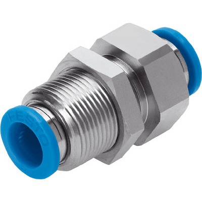 Festo QSS Series Bulkhead, 4 mm to 4 mm, Tube-to-Tube Connection Style, 193950