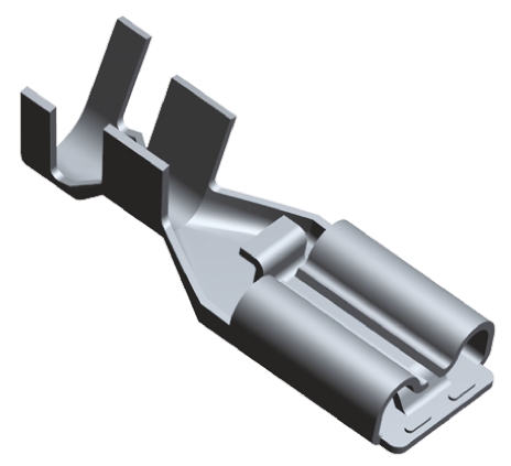 TE Connectivity Positive Lock .250 EX II Uninsulated Female Spade Connector, Receptacle, 6.35 x 0.81mm Tab Size, 1.6mm²