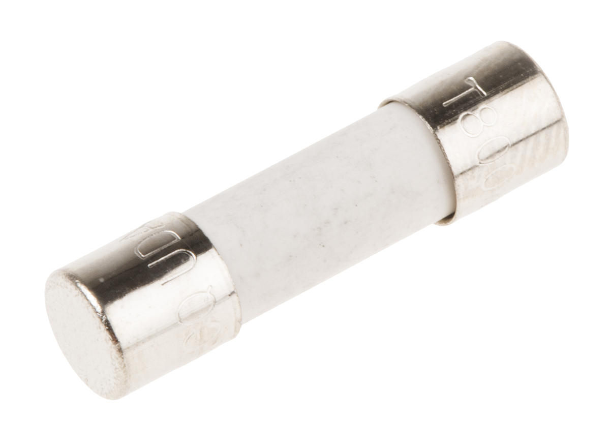 RS PRO 800mA T Ceramic Cartridge Fuse, 5 x 20mm