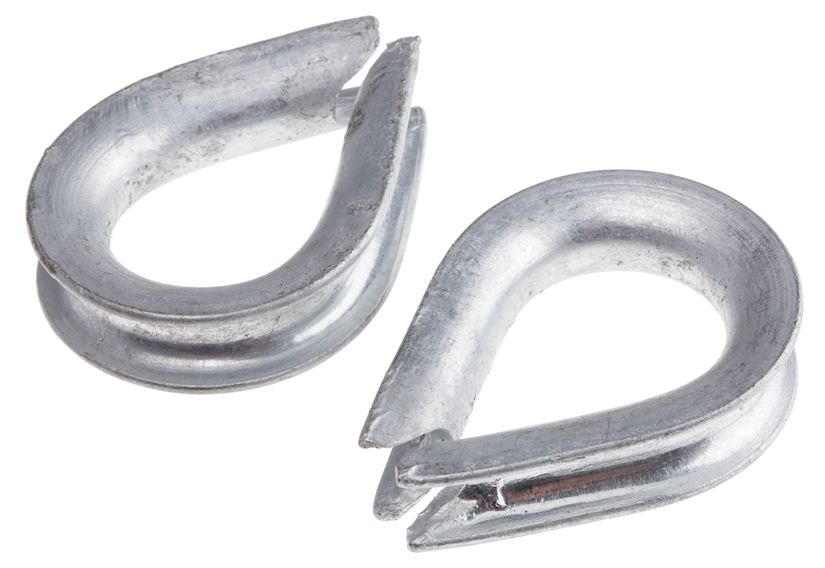 RS PRO Steel Thimble For Use With 8mm Diameter Wire Rope