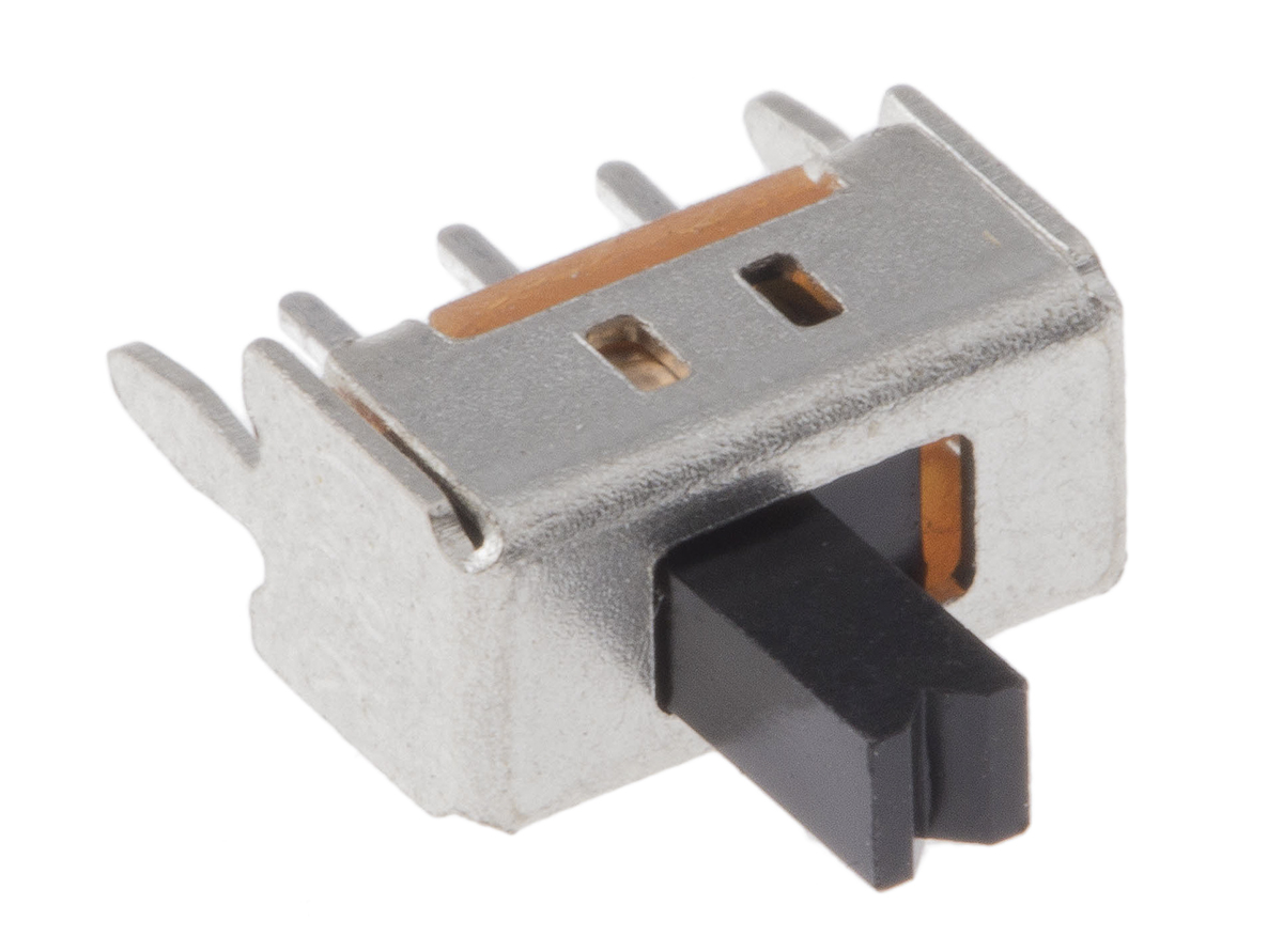 C & K Through Hole Slide Switch SPDT Latching 100 mA @ 12 V dc Slide