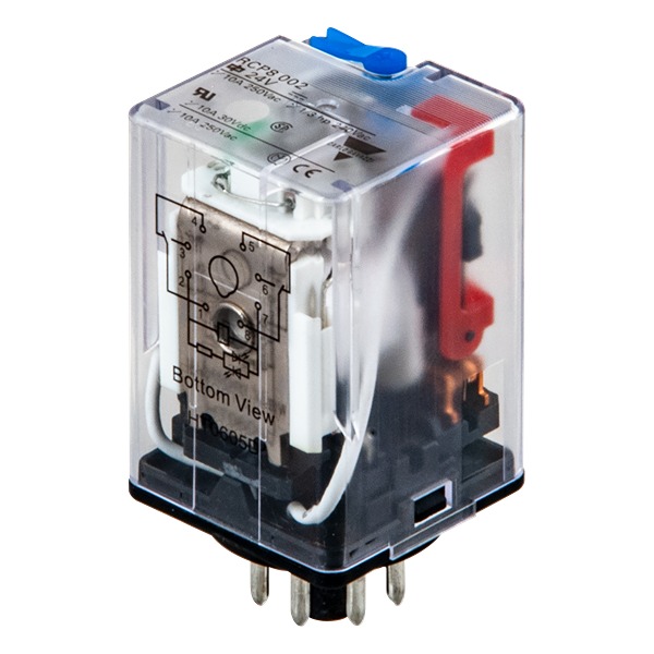 Carlo Gavazzi Plug In Power Relay, 230V ac Coil, 10A Switching Current, DPDT