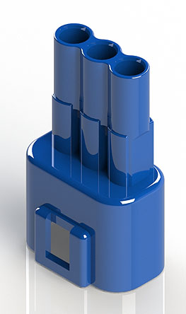 EDAC Wire to Wire Connector Cable Mount Plug, 3P, Crimp Termination, 10A, 300 V