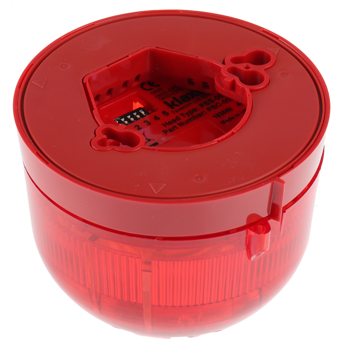 Klaxon Sonos Series Red Sounder Beacon, 17 → 60 V dc, Wall Mount, 106dB at 1 Metre