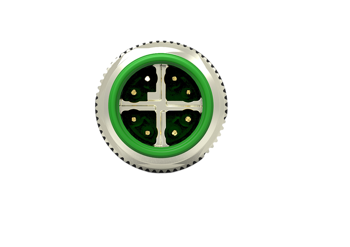 TE Connectivity Circular Connector, 8 Contacts, Cable, M12 Connector, Plug, Male, IP67, X-code Series
