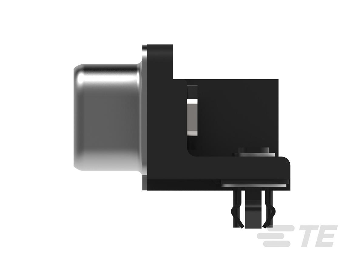 TE Connectivity 9 Way Right Angle Through Hole D-sub Connector Plug, 2.74mm Pitch