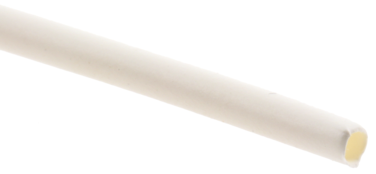 RS PRO Heat Shrink Tubing, White 1.6mm Sleeve Dia. x 1.2m Length 2:1 Ratio
